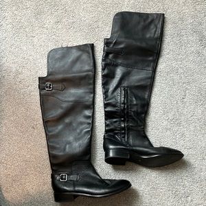 Knee high leather boots